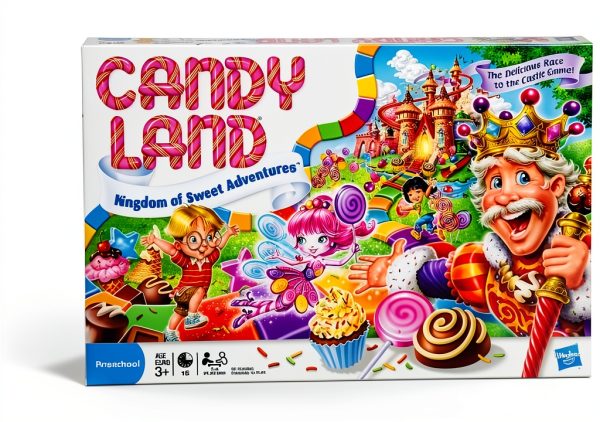 Candy Land Board Game Hasbro Kids Beginner No Reading-4
