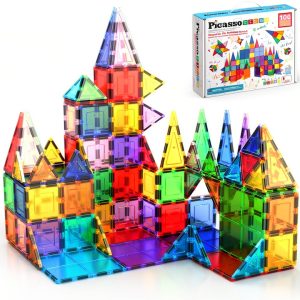 PicassoTiles Magnetic Building Blocks 3D Playboards Kids-0