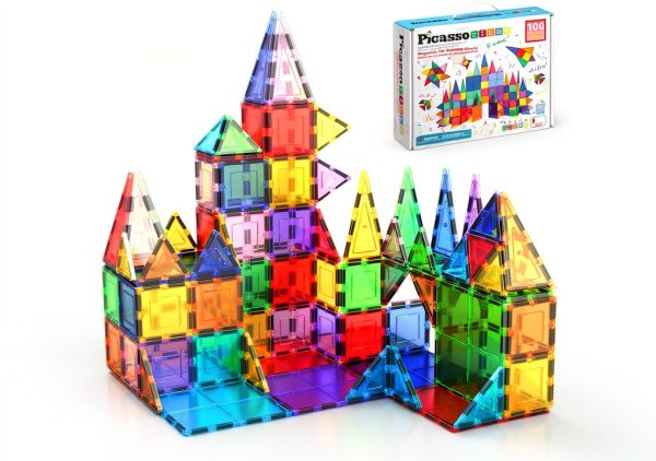 PicassoTiles Magnetic Building Blocks 3D Playboards Kids-0