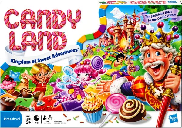 Candy Land Board Game Hasbro Kids Beginner No Reading-0