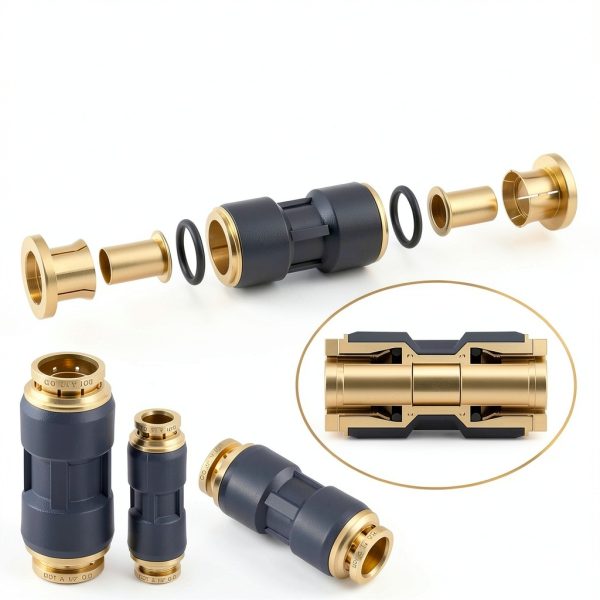 DOT Air Line Fittings 30 PCS Kit CheeMuii Brass Push-Lock Unions-2