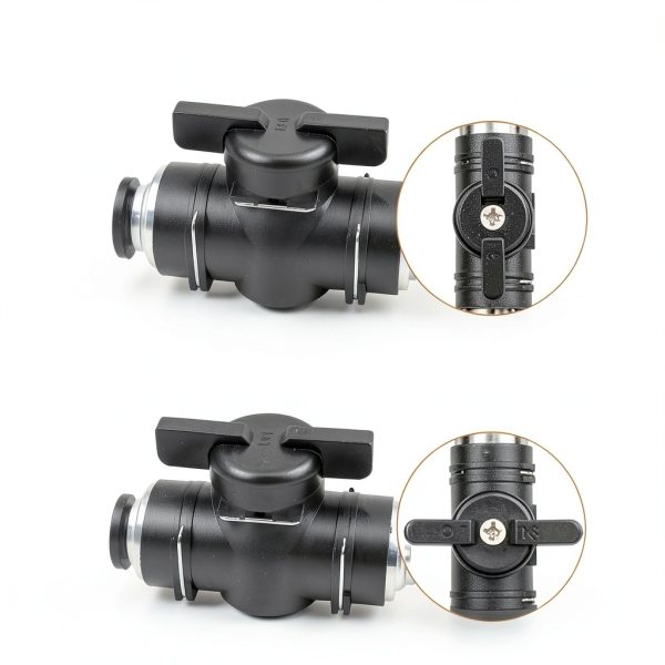 1/4 Push to Connect Valve ANHAN Pneumatic Fittings 5 Pack Connect-3