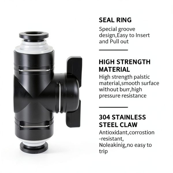 1/4 Push to Connect Valve ANHAN Pneumatic Fittings 5 Pack Connect-1