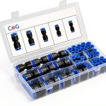 Quick Connect Air Hose Fittings CGELE 60pcs Connect Kit Multiple Sizes-0