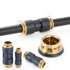 DOT Air Line Fittings 30 PCS Kit CheeMuii Brass Push-Lock Unions-3