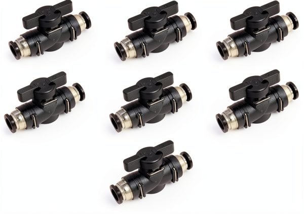 1/4 Push to Connect Valve ANHAN Pneumatic Fittings 5 Pack Connect-0
