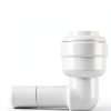 Water Pipe Stem Elbow Connector 1/4" Plastic Quick Fit PureSec 10 Pack-1